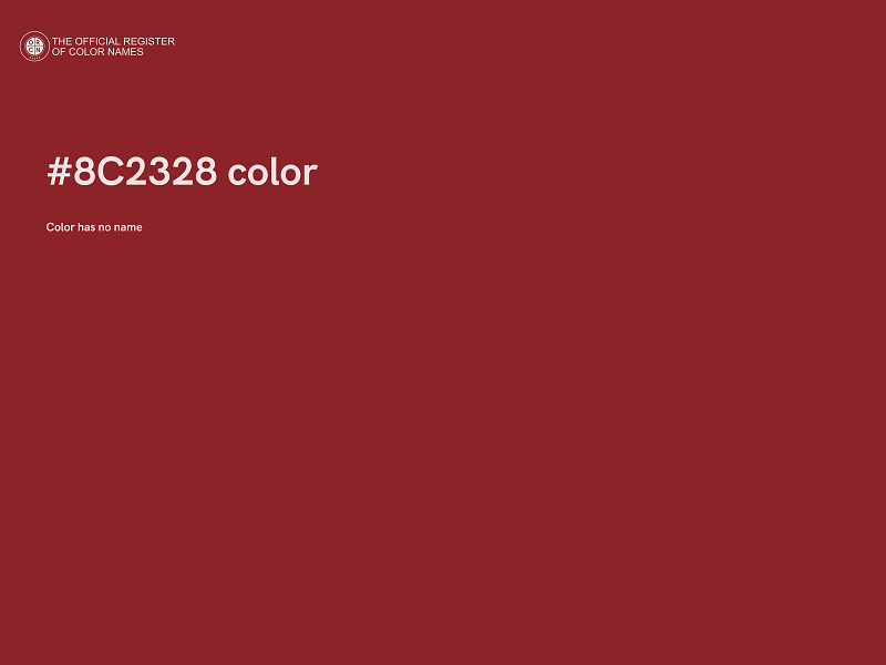 #8C2328 color image