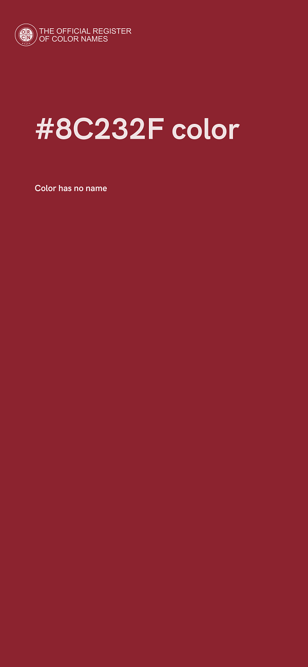 #8C232F color image