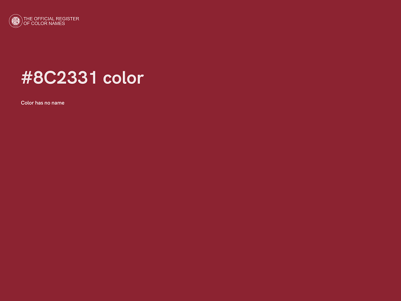 #8C2331 color image