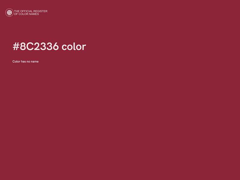 #8C2336 color image