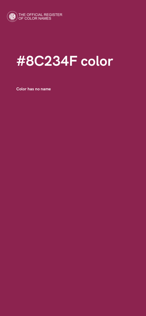 #8C234F color image
