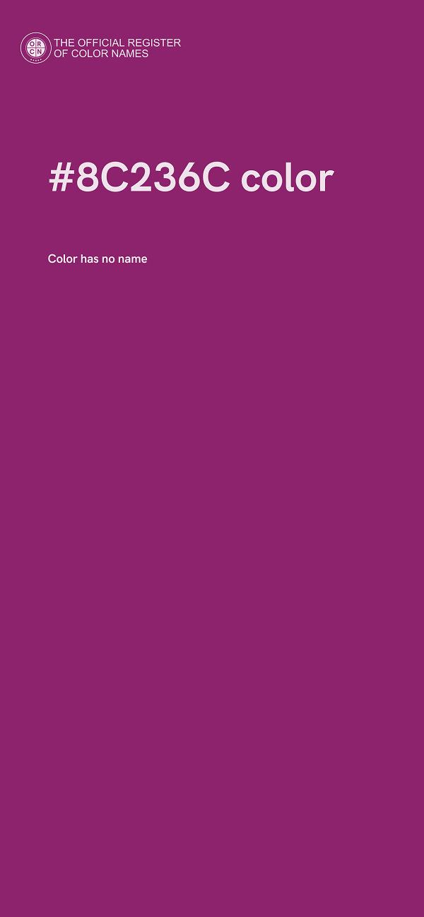 #8C236C color image