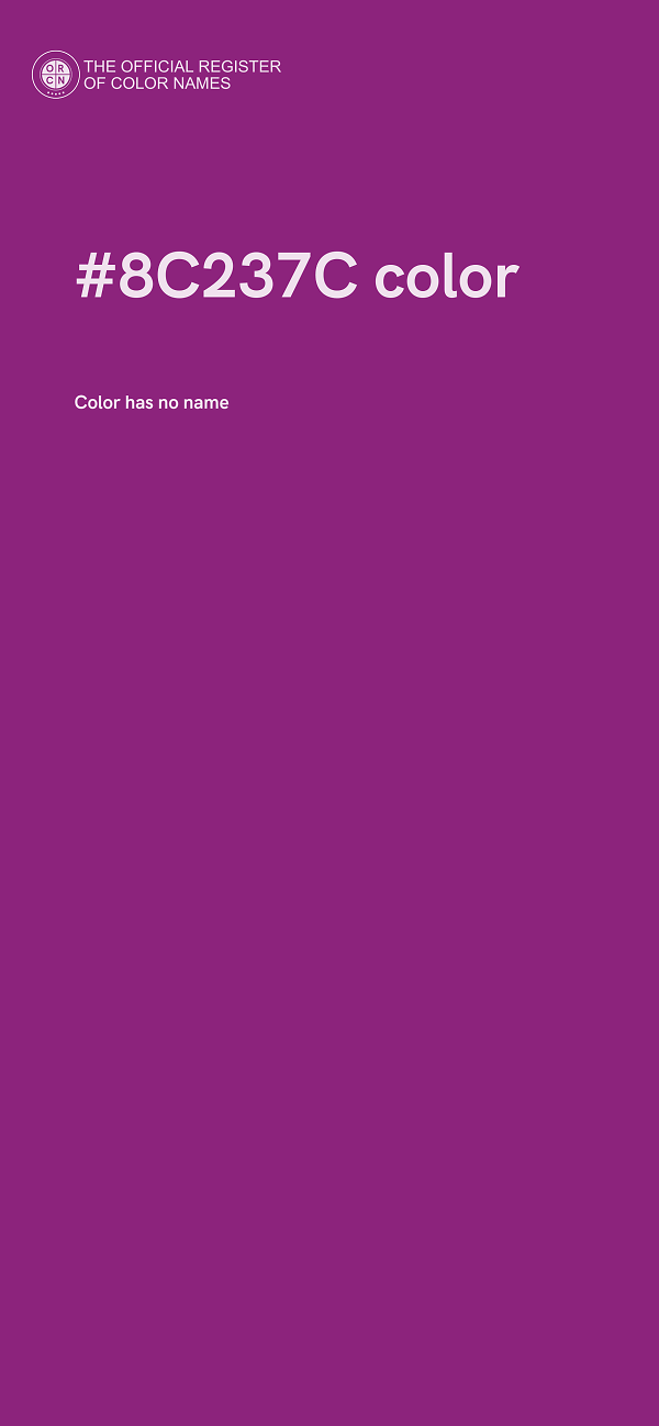 #8C237C color image