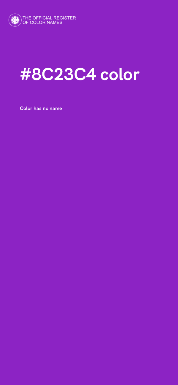 #8C23C4 color image