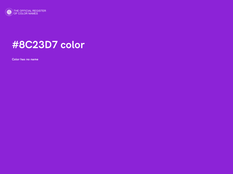 #8C23D7 color image