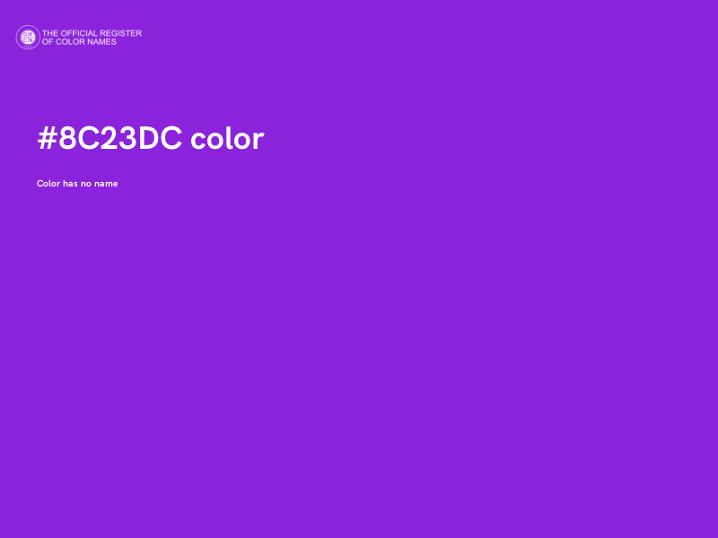 #8C23DC color image