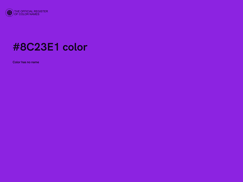 #8C23E1 color image