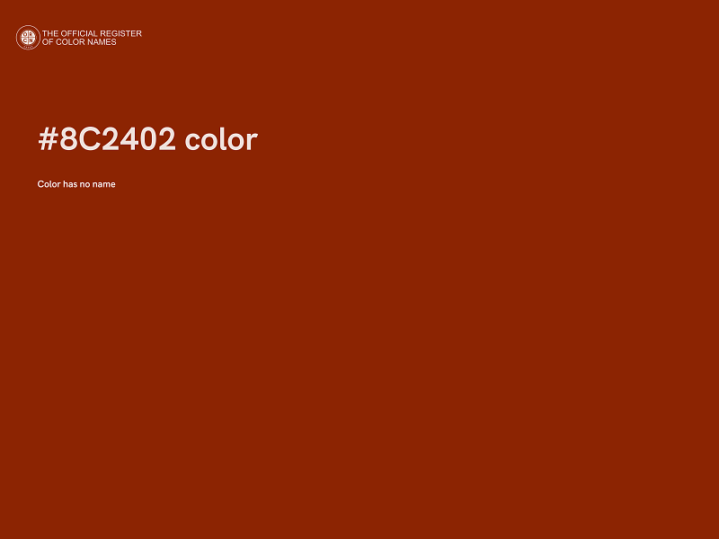 #8C2402 color image