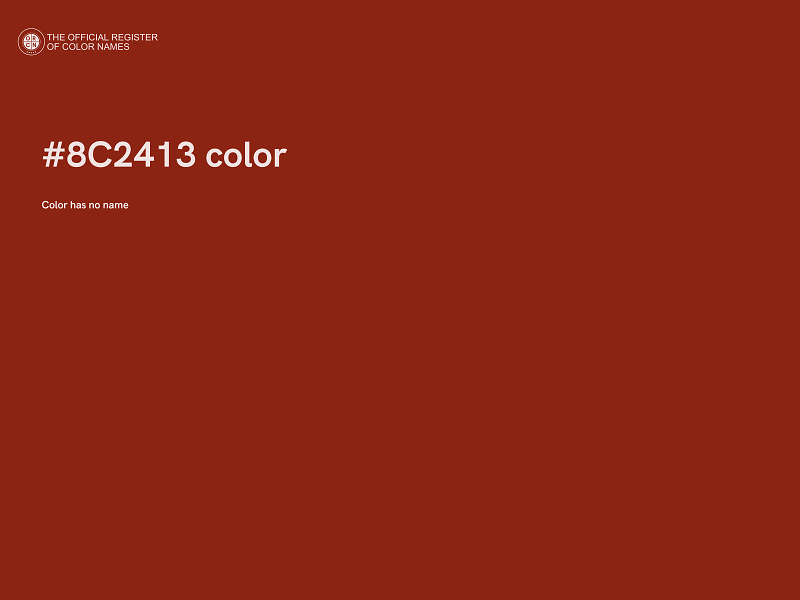 #8C2413 color image