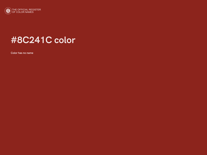 #8C241C color image
