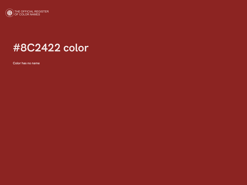 #8C2422 color image