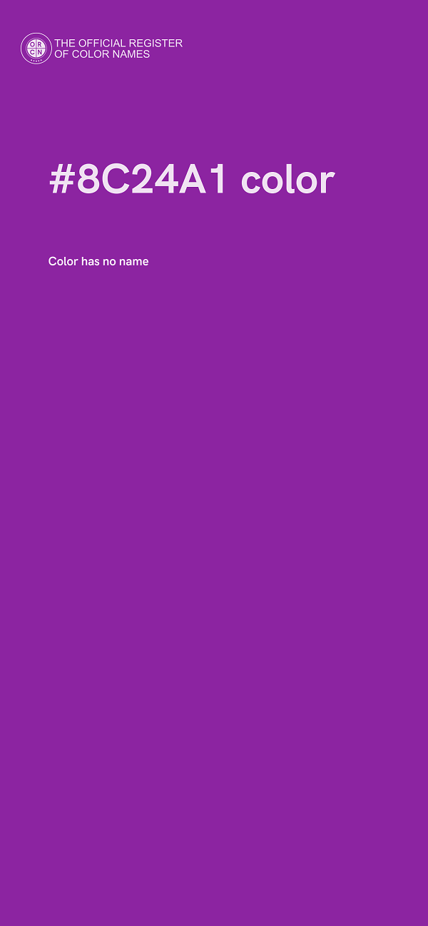 #8C24A1 color image