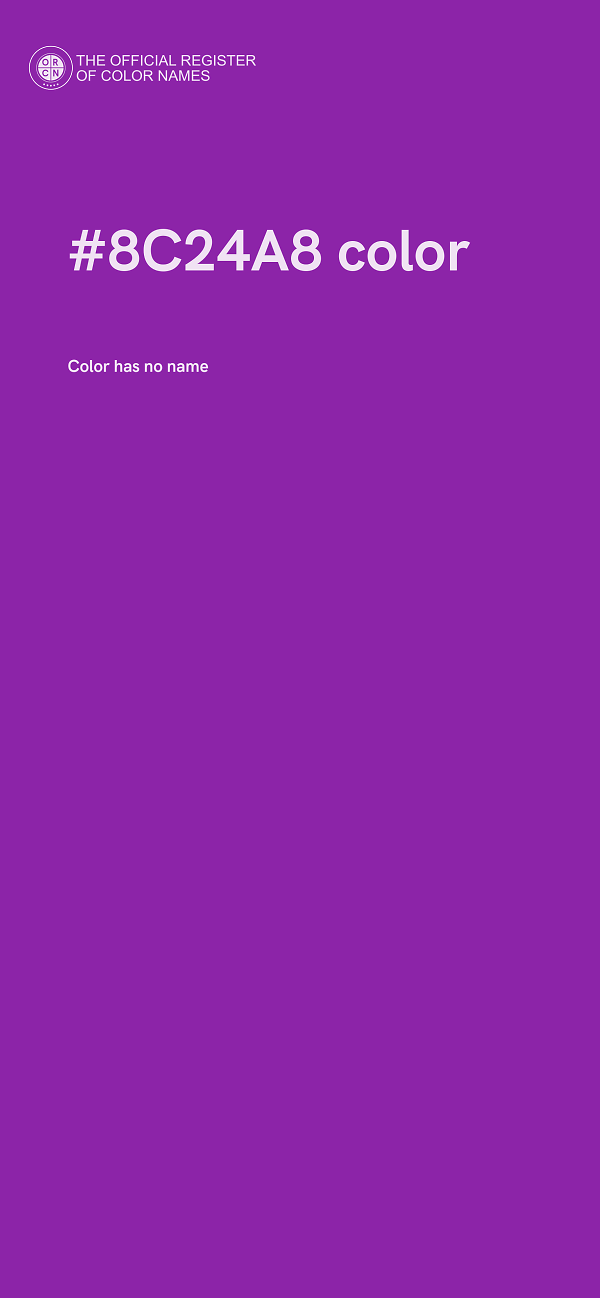 #8C24A8 color image