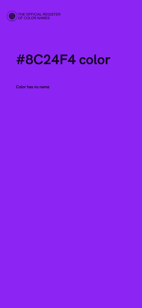 #8C24F4 color image