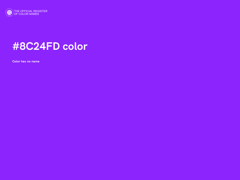 #8C24FD color image