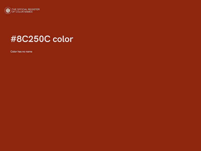 #8C250C color image