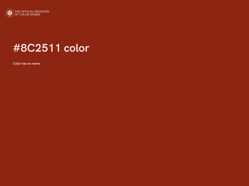 #8C2511 color image