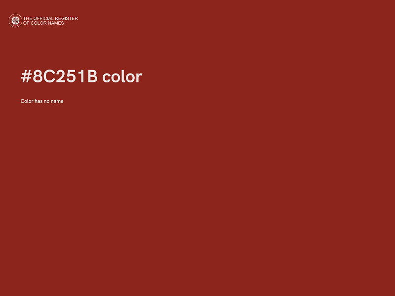 #8C251B color image
