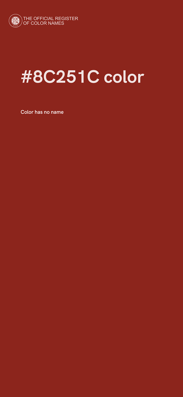 #8C251C color image