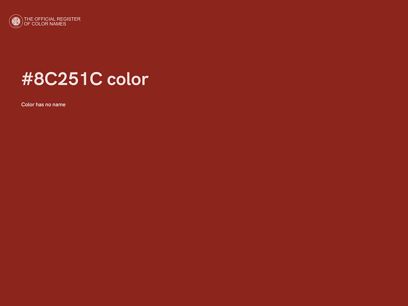 #8C251C color image