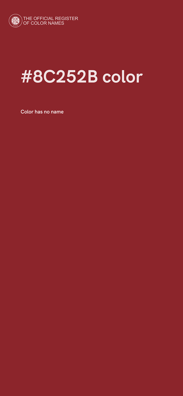 #8C252B color image