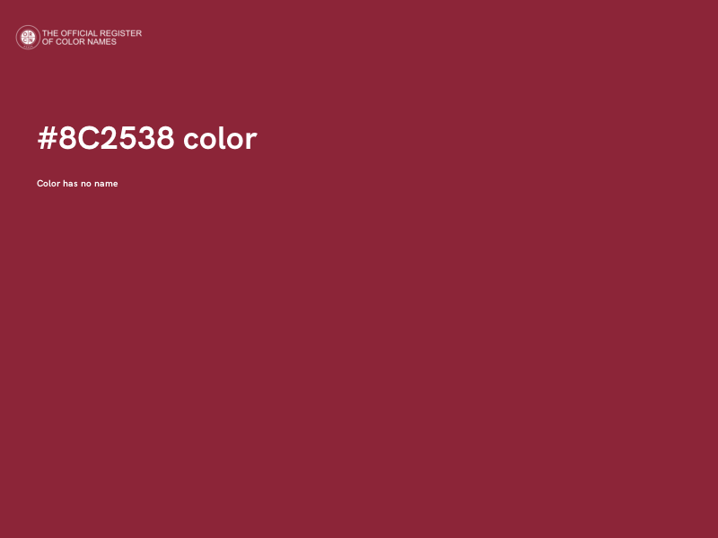 #8C2538 color image