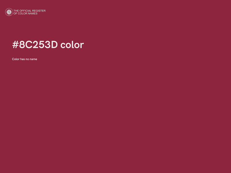 #8C253D color image