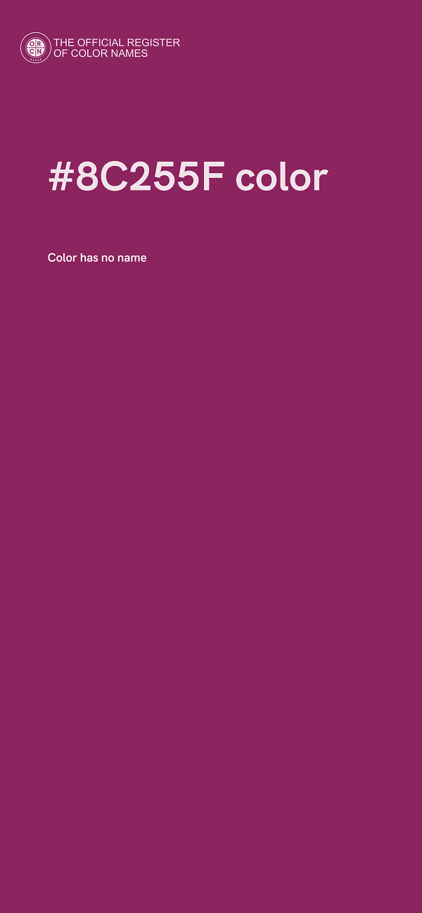 #8C255F color image