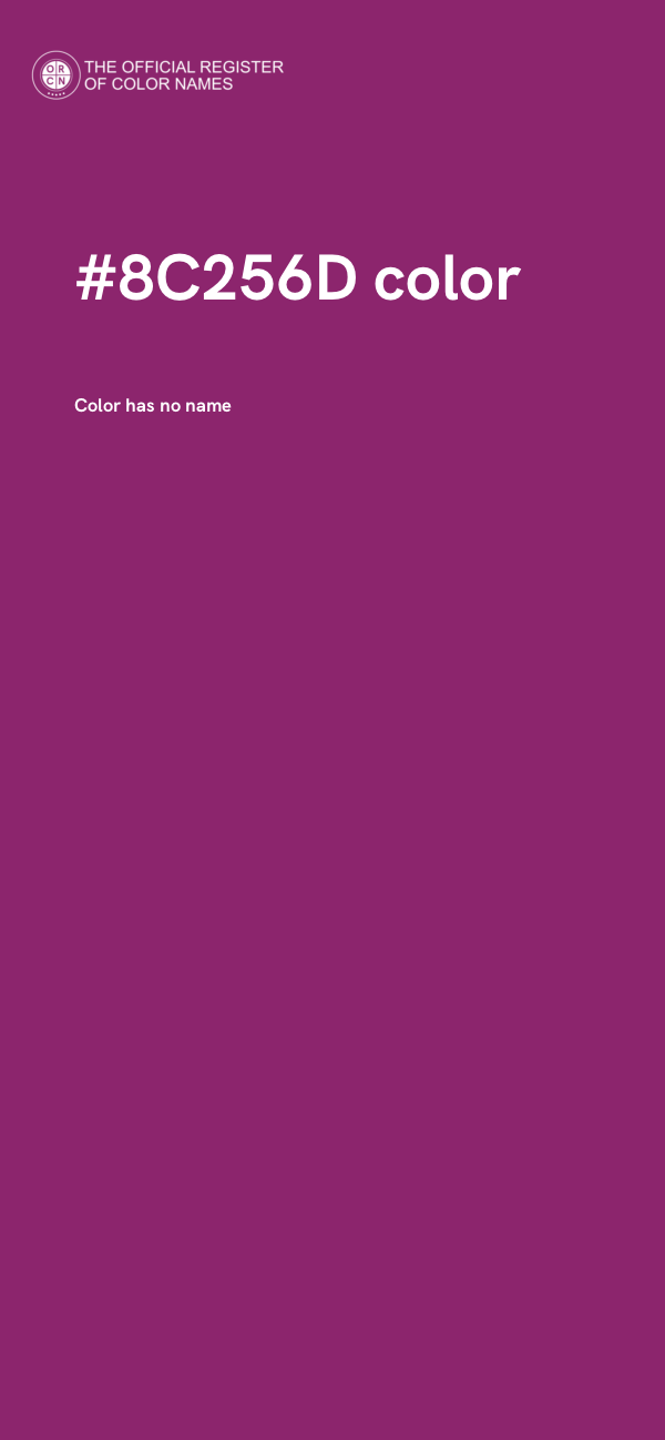 #8C256D color image