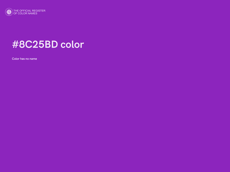 #8C25BD color image