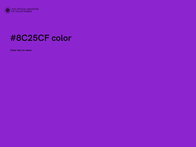 #8C25CF color image