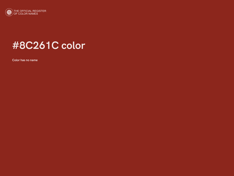#8C261C color image
