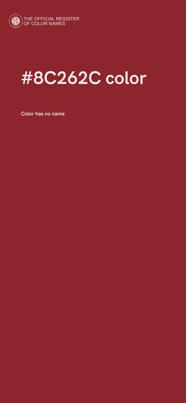 #8C262C color image