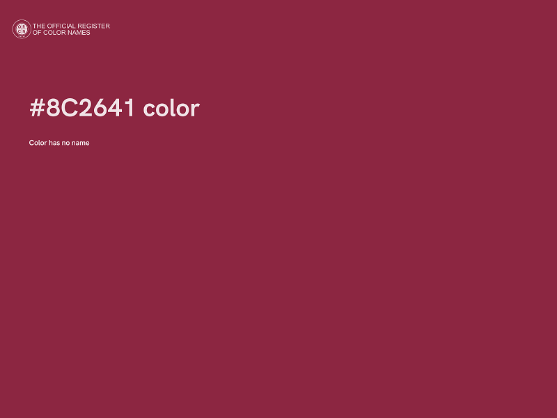 #8C2641 color image