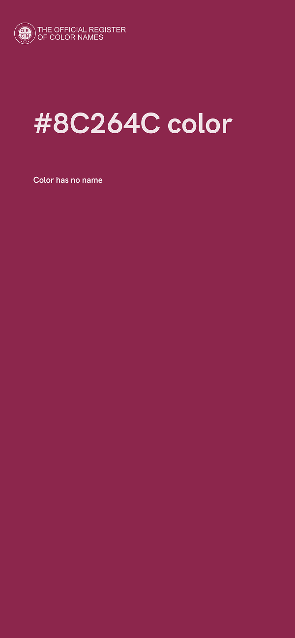 #8C264C color image