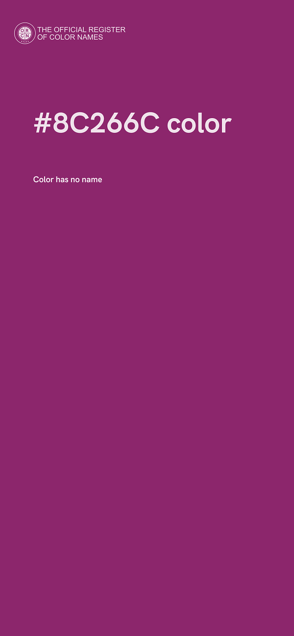 #8C266C color image