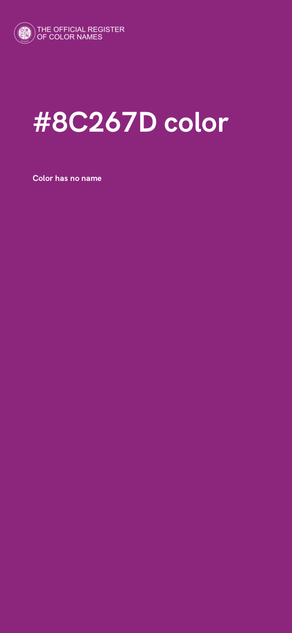 #8C267D color image