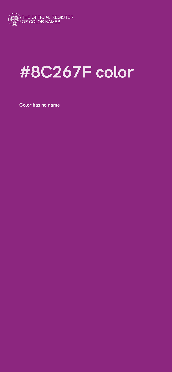 #8C267F color image