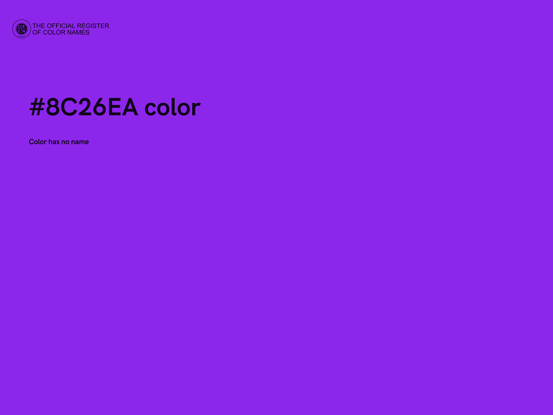 #8C26EA color image