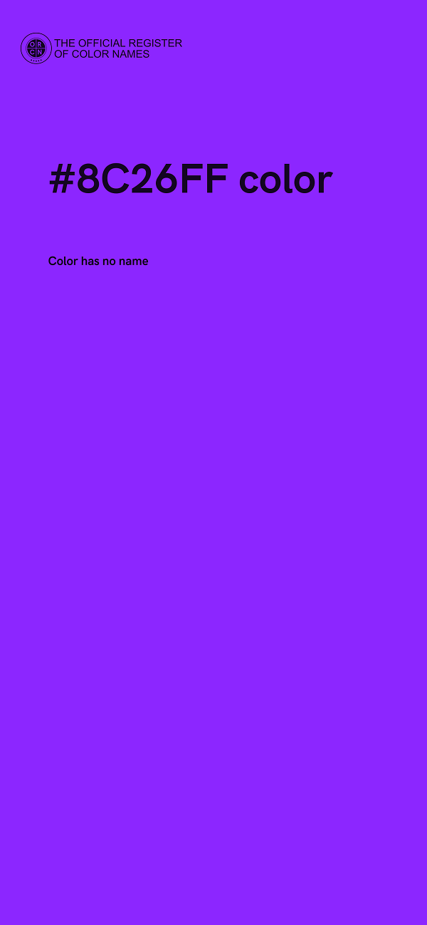 #8C26FF color image