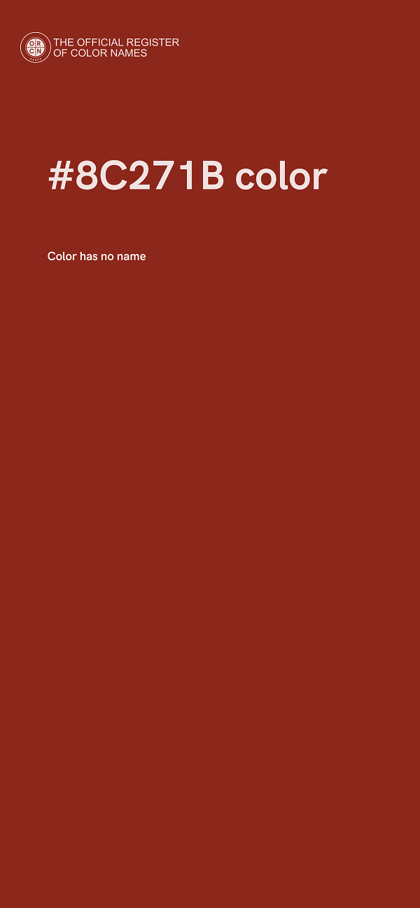 #8C271B color image