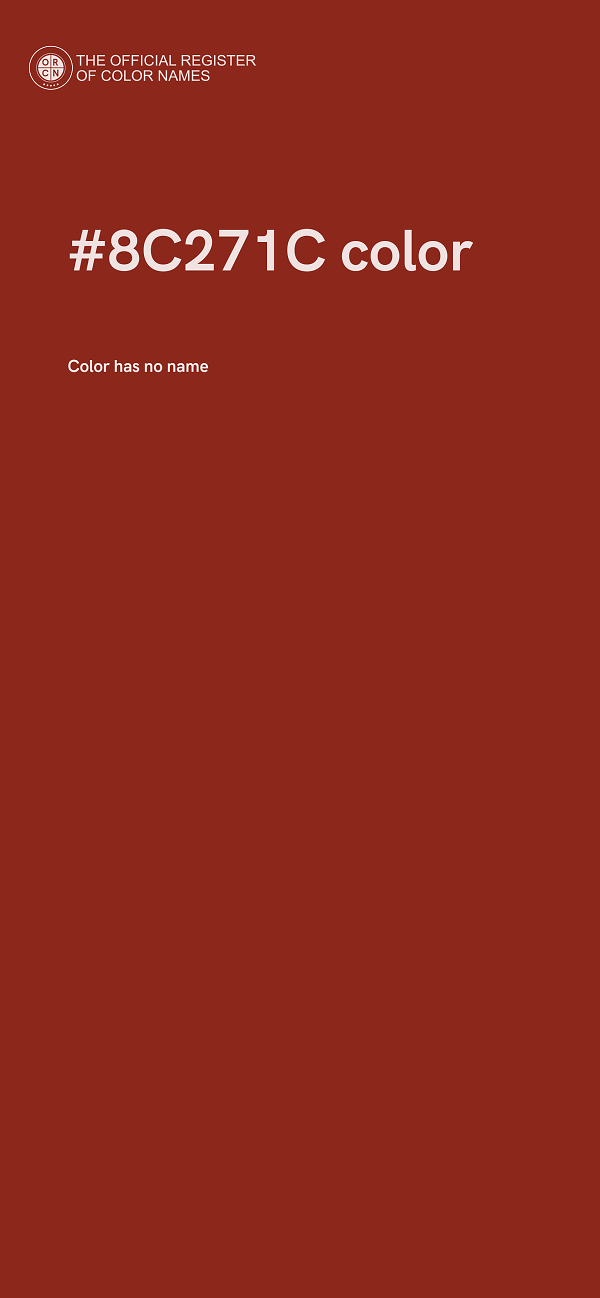 #8C271C color image