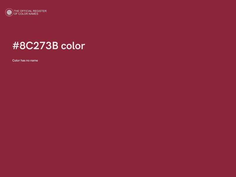 #8C273B color image