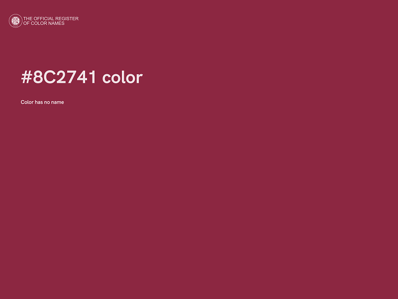 #8C2741 color image