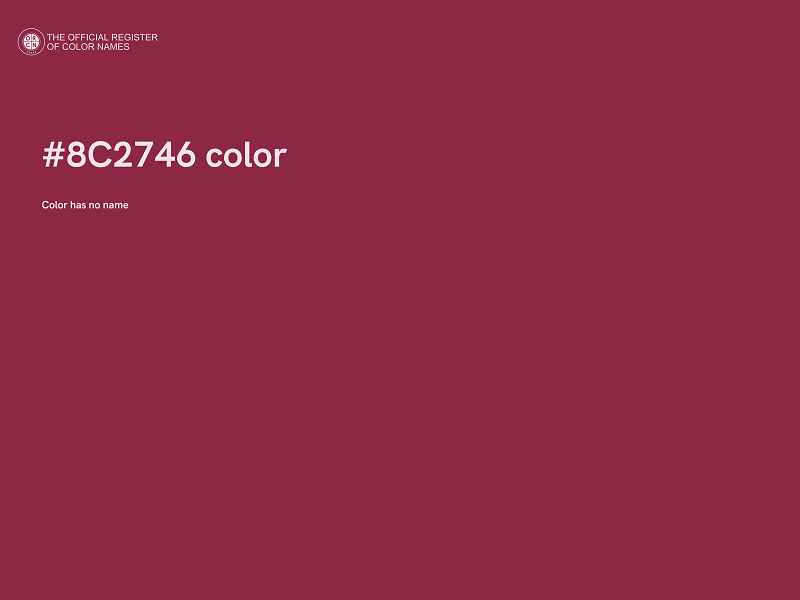 #8C2746 color image
