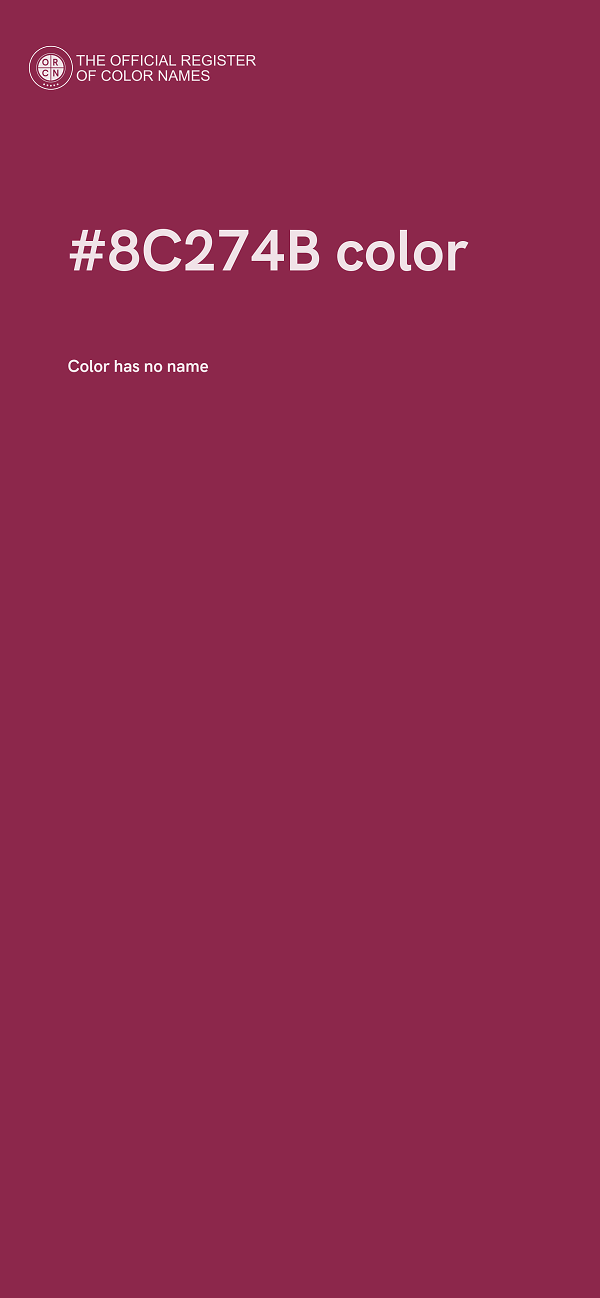 #8C274B color image