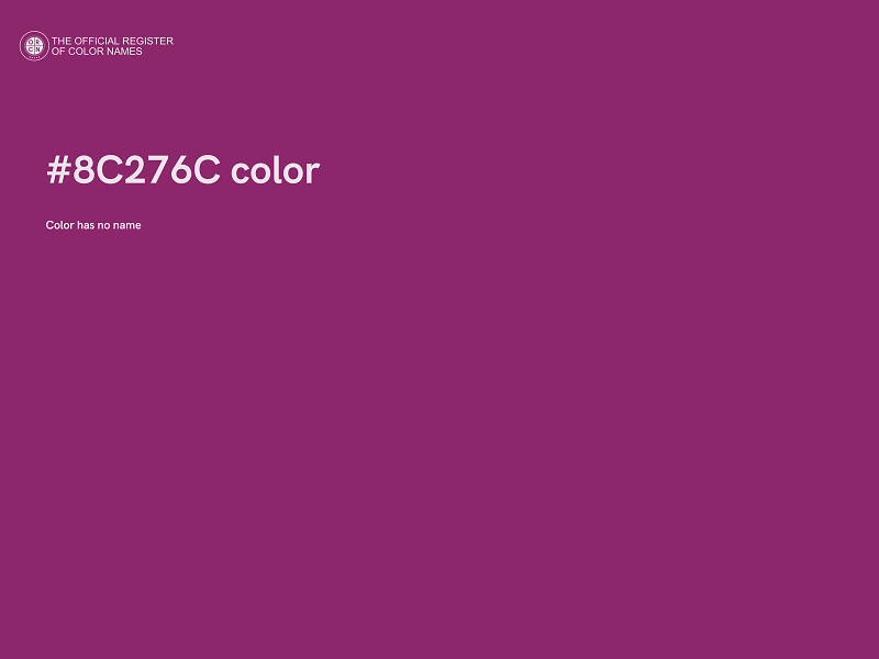 #8C276C color image