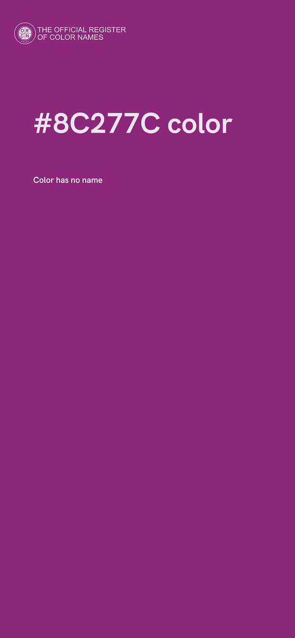 #8C277C color image