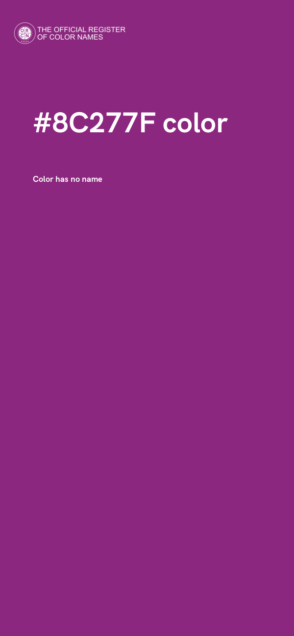 #8C277F color image