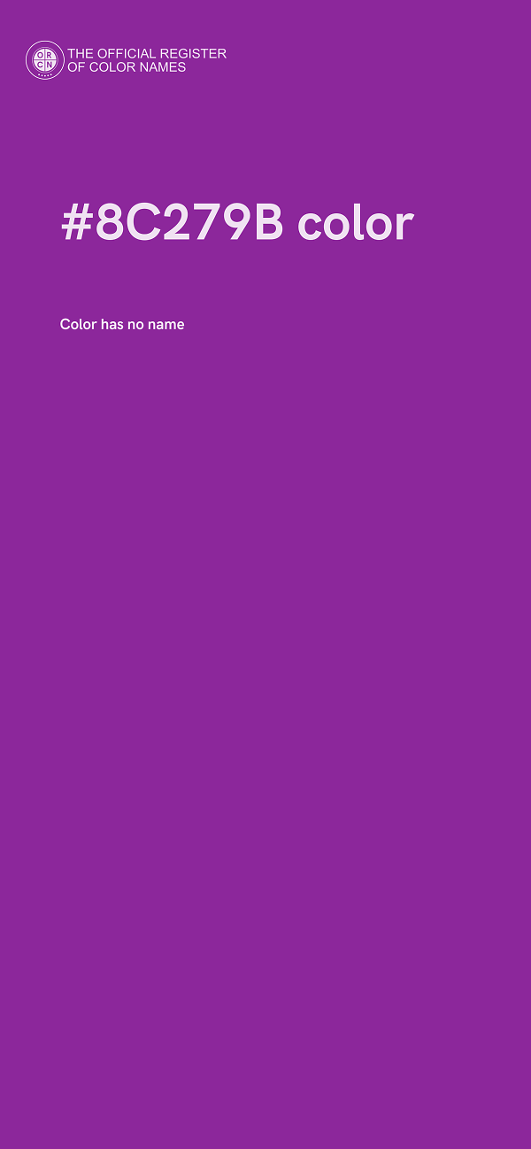 #8C279B color image